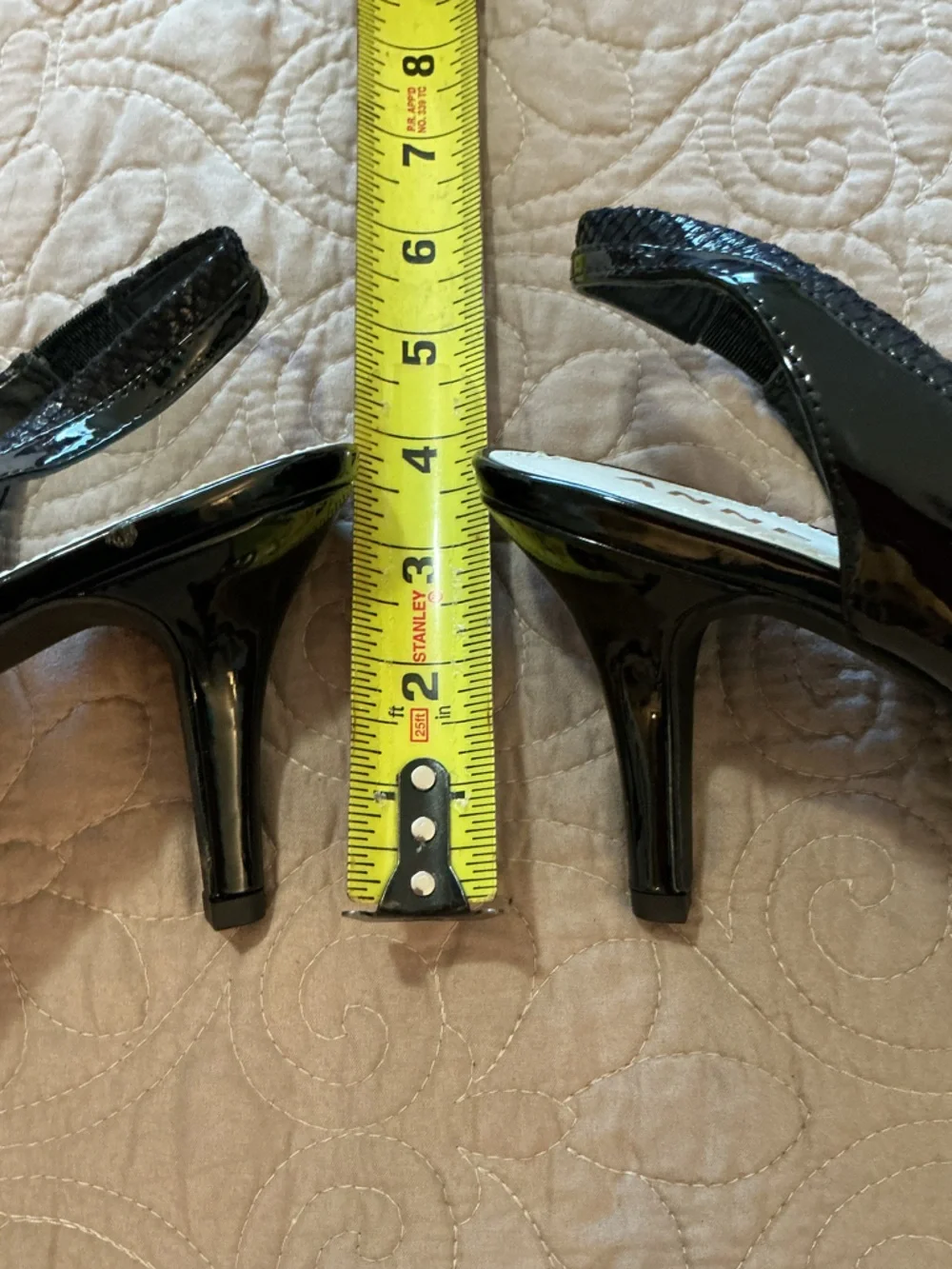 Anne Klein Elena Black Patent iFlex Pointed Slingback Heels Size 10 NWOT